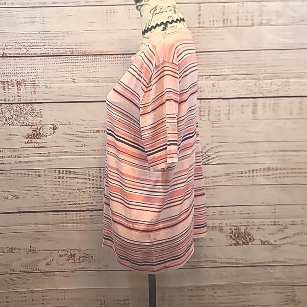 Sag Harbor stripped rayon knit top - Picture 4 of 6
